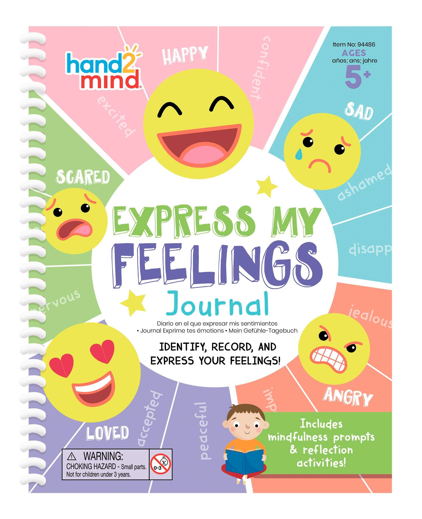 Hand2Mind Journal Express My Feelings, Grades K to 5, Item Number 2098429